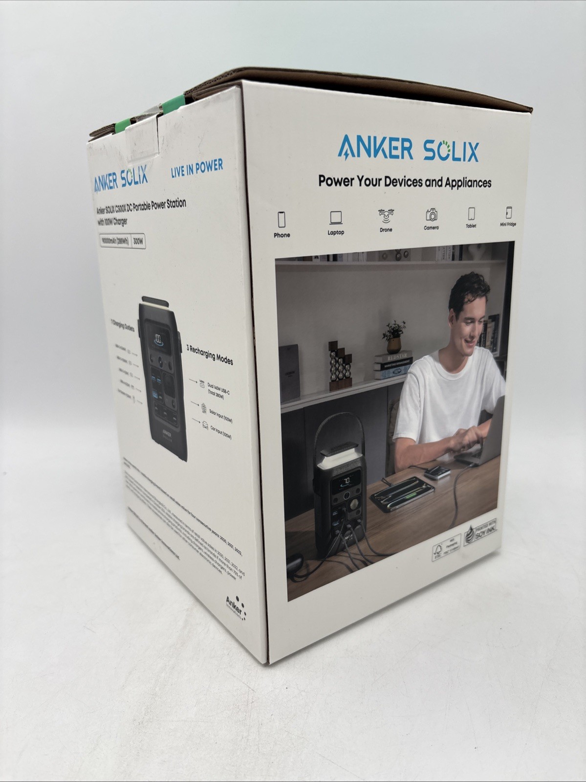 NEW IN BOX Anker SOLIX C300X DC Portable Power Station 288Wh Black - SHIPS FREE