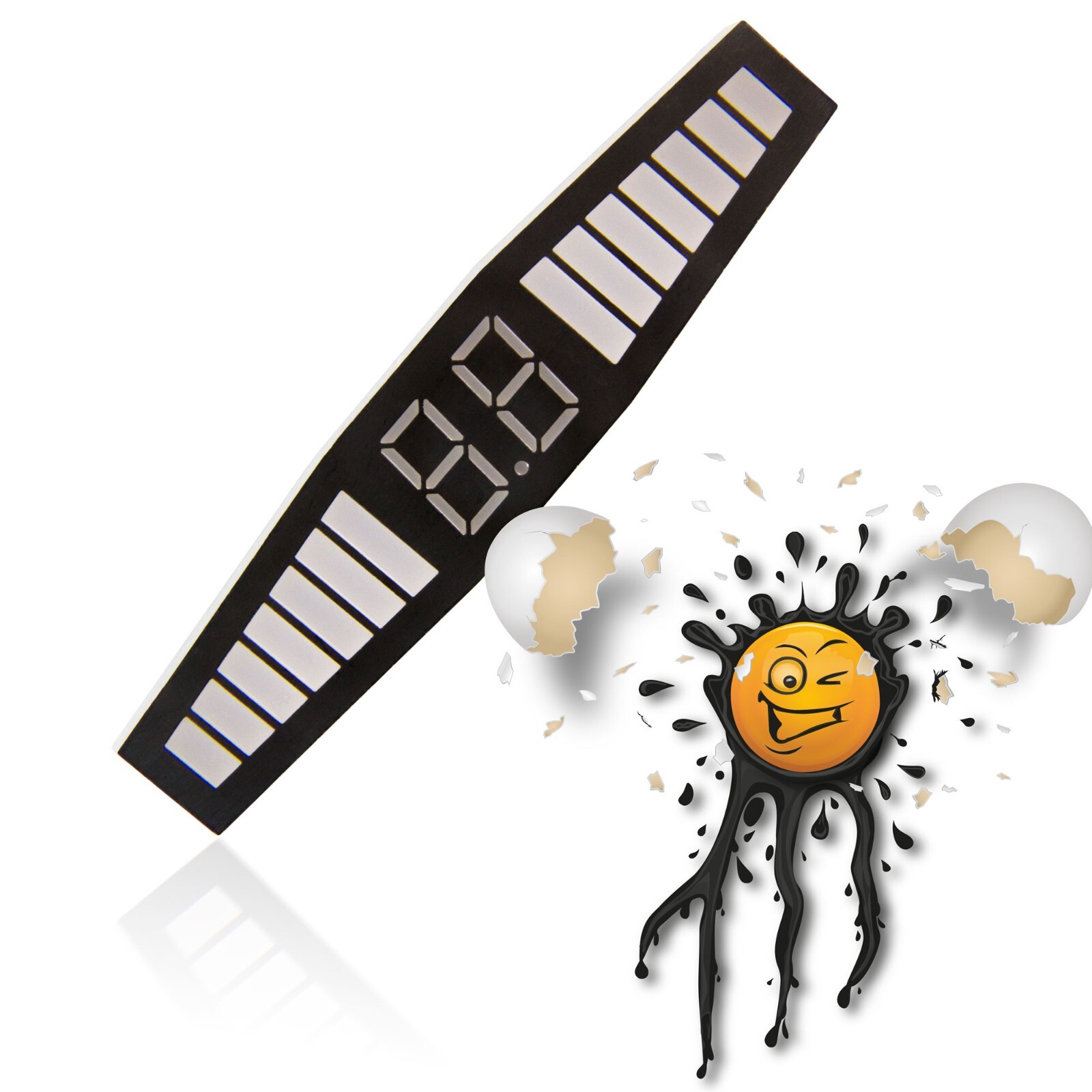 Distanz Anzeige rot/red gelb/yellow grün/green LED bar graph + 7 Segment digit