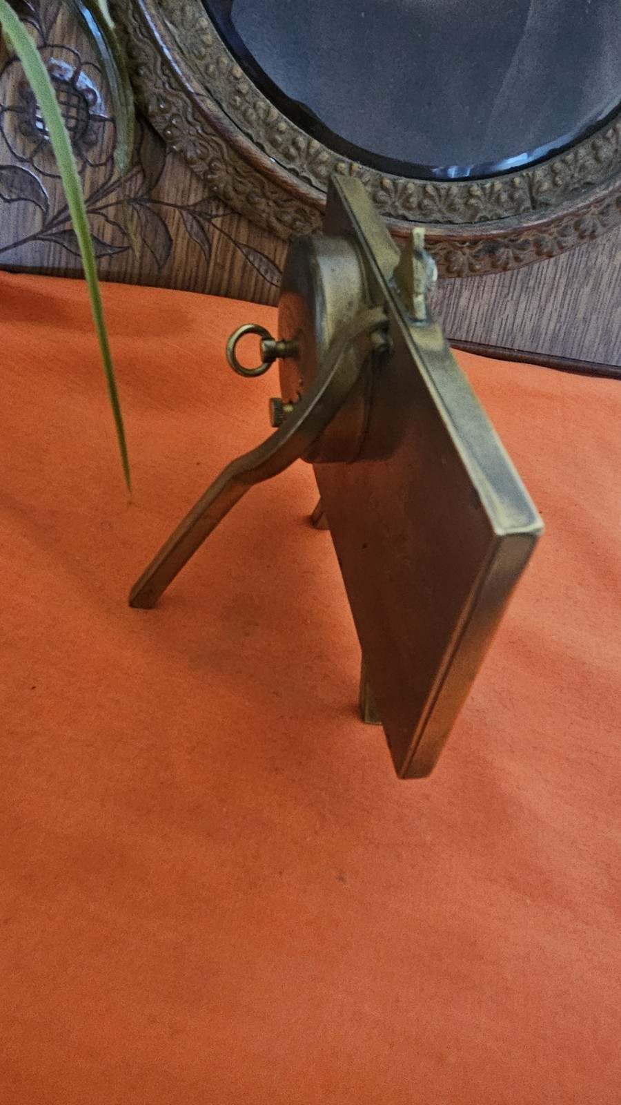 Vintage Mini Art Desk Clock Wind Mill Animated Didisheim Goldschmid Fils Working