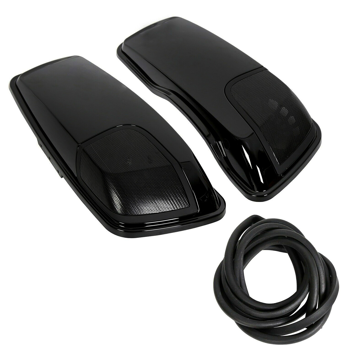 Saddlebag Lids Speaker 5x7 Cutouts For Harley Touring Road King Glide 2014-2024