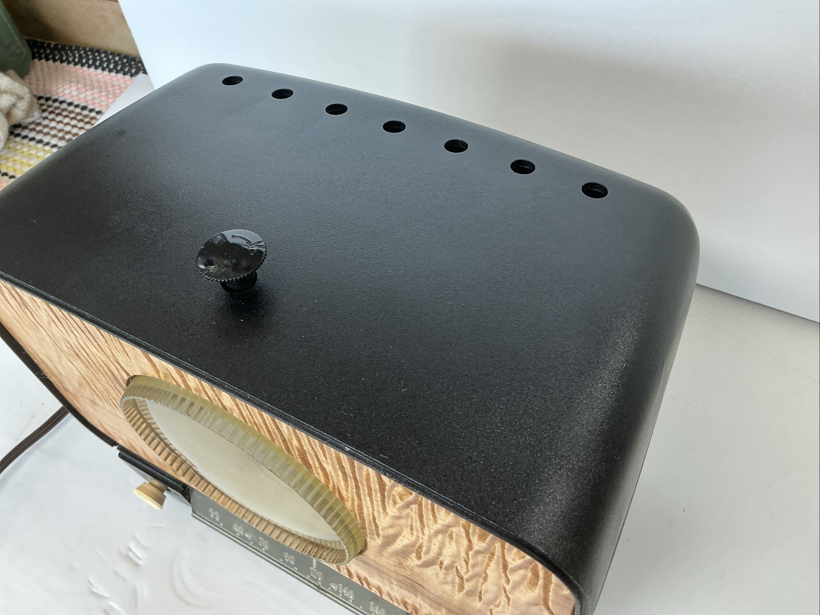 Vintage RCA Victor 5C581 "Debonair" Clock Radio (1954) Antique Works!