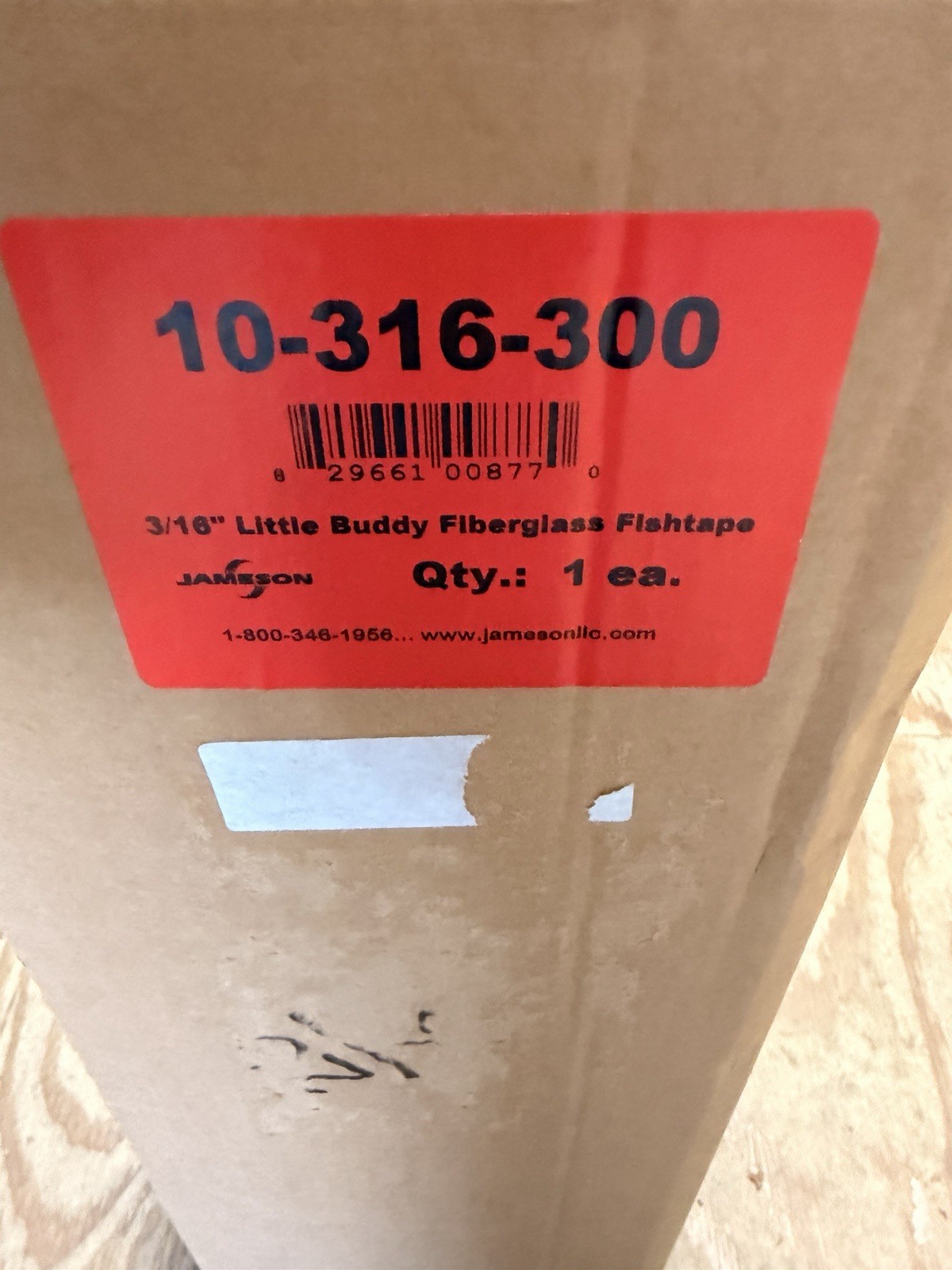 Jameson 10-316-300 Little Buddy Fish Tape W/ 300 Ft. Of 3/16" Fiberglass Rod