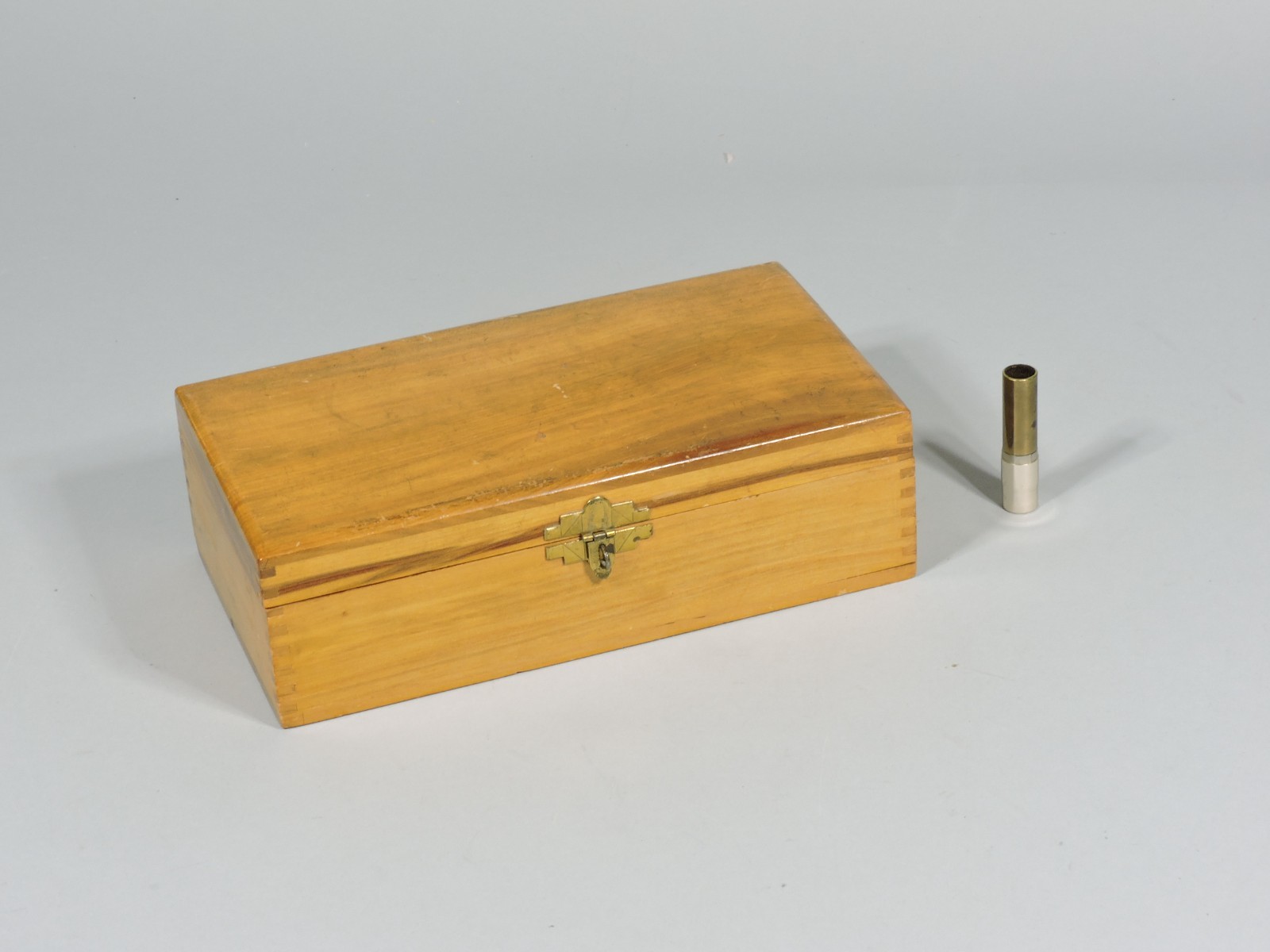 Vintage Wooden NEGAFILE negative file box and Popup Cleaning Brush