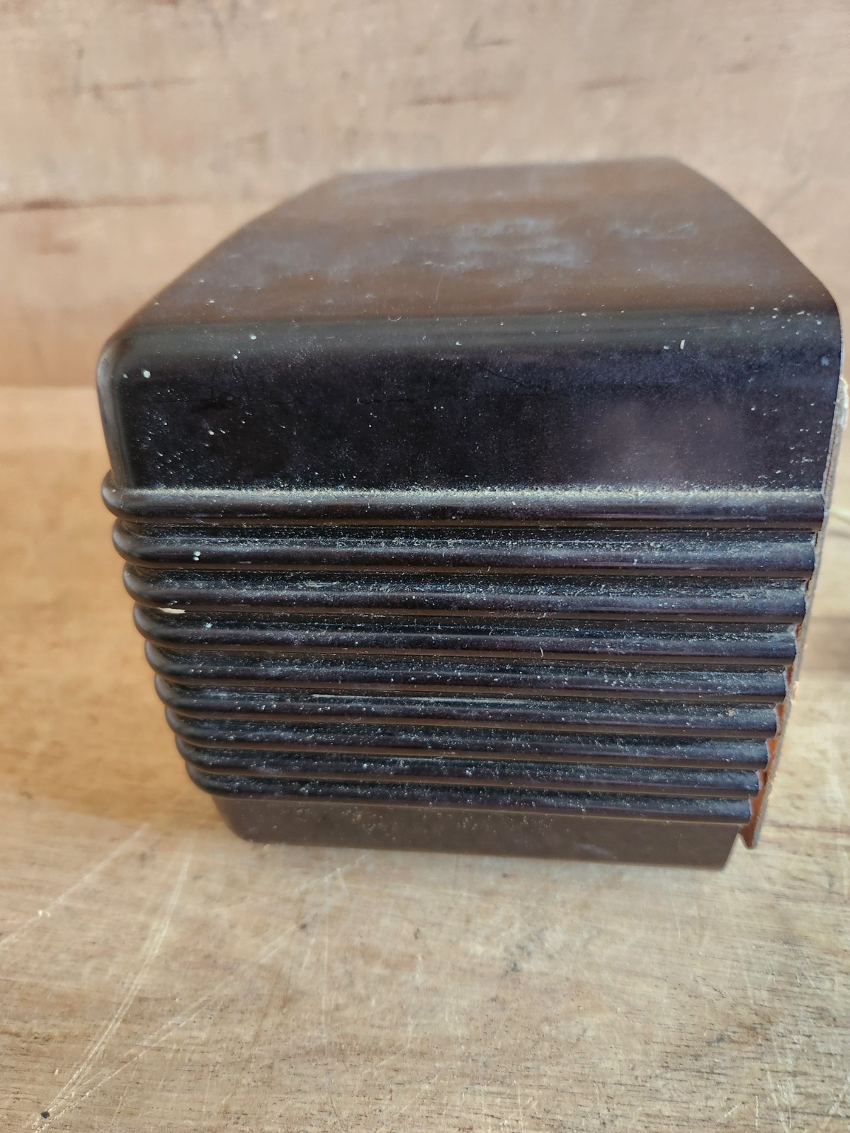 Federal Telephone + Radio Co. 1040TB 1947 Tube Radio Not Working Parts Brown Vtg