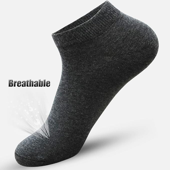 3-9 Pairs Mens Plain Solid Cotton Sports Ankle Athletic Socks Low Cut Size 8-12
