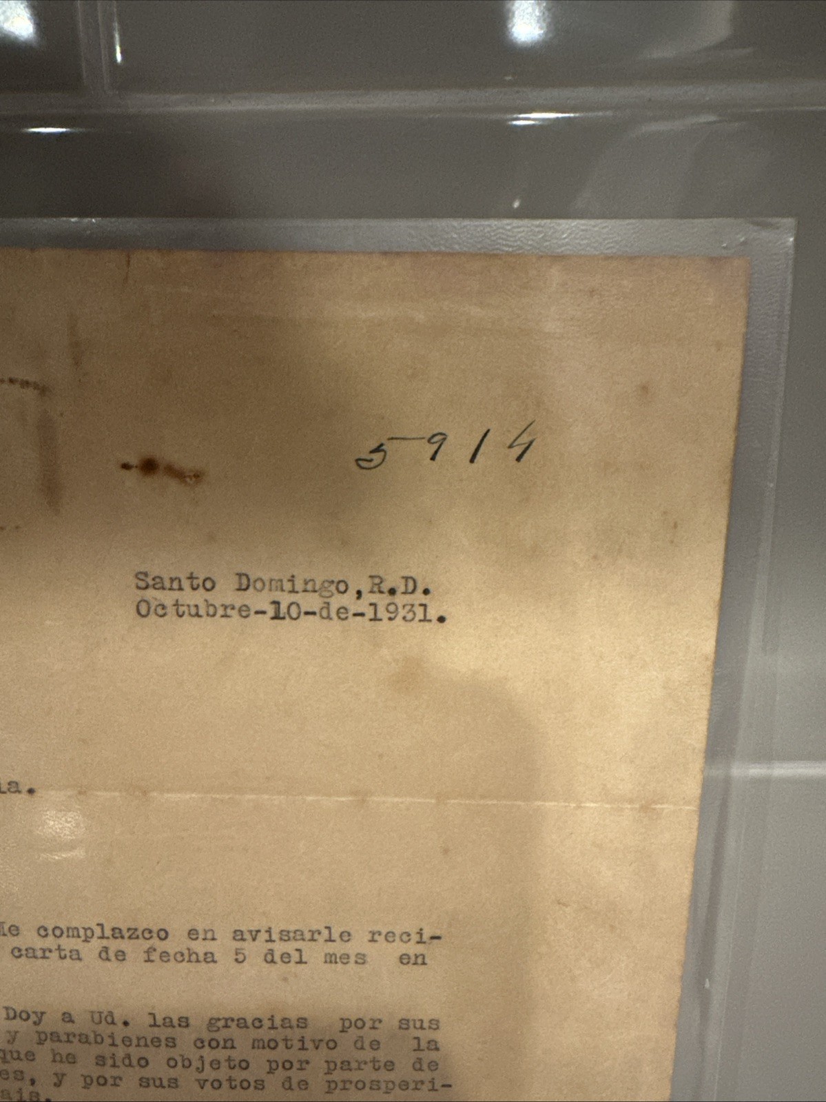 1931 Signed Document Rafael L Trujillo ( Paper 📝 Has Emblem) Beautiful.
