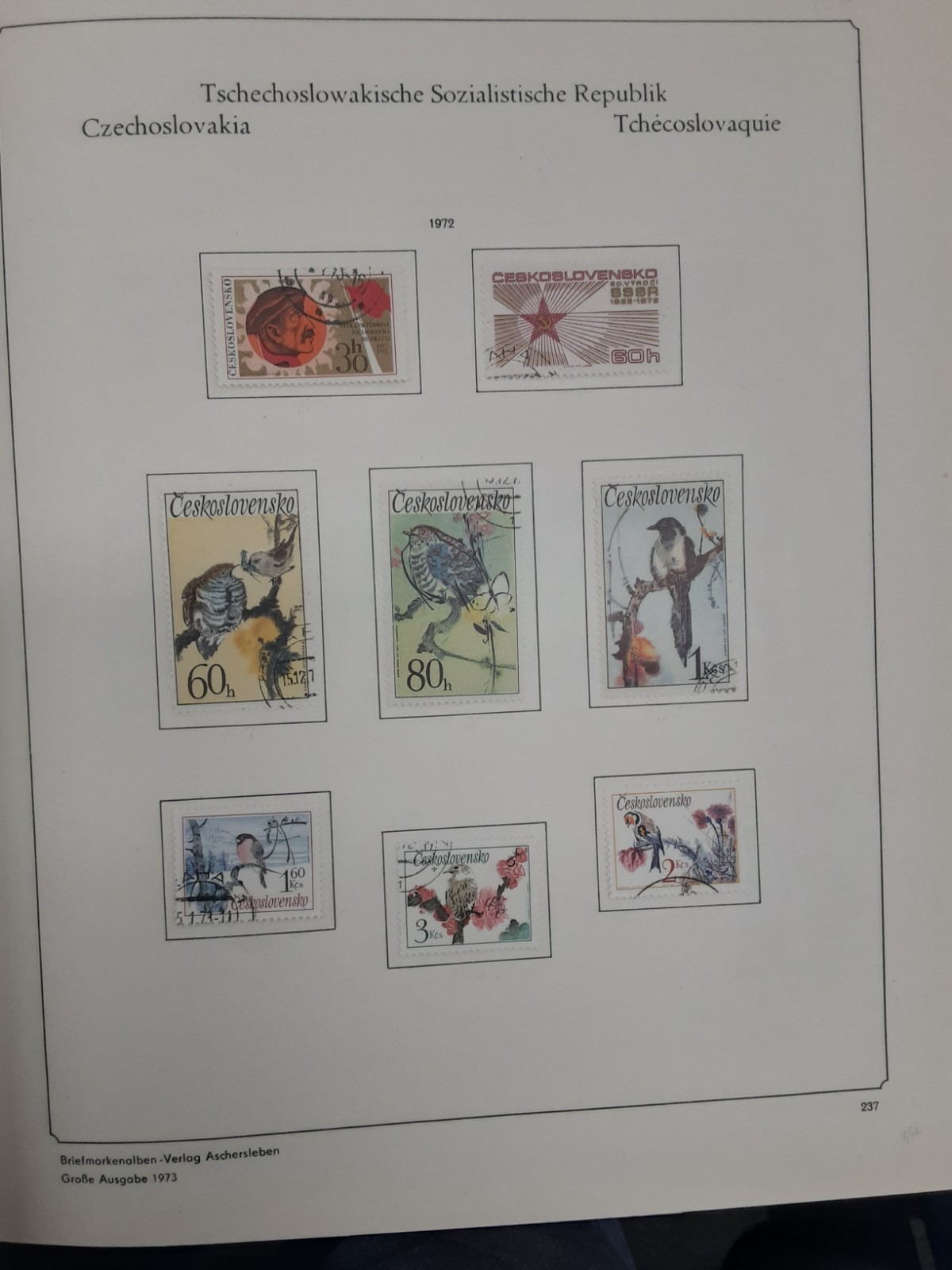 1968-1987 Czechoslovakia Soviet Socialist Republic Abria Album 1,000 + stamps