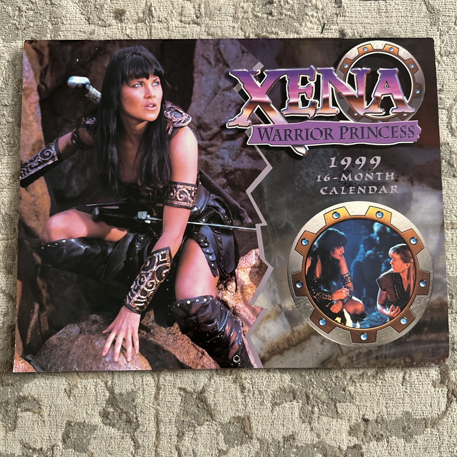 LOT X 3 - Xena Warrior Princess - Calendars 1999, 2000 and 2001 - Never used!