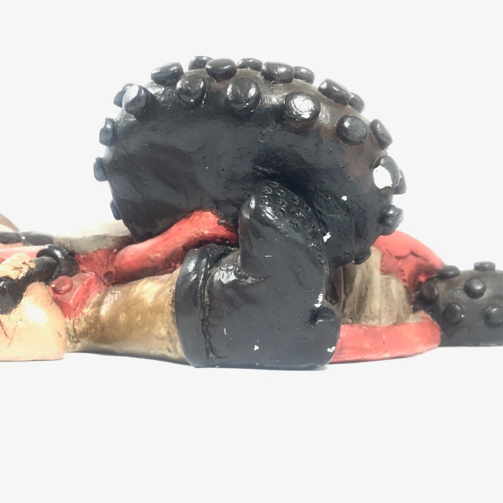 Apsit Bros California Motorcycle Motocross Chalkware Sculpture 70’s 15 Inches