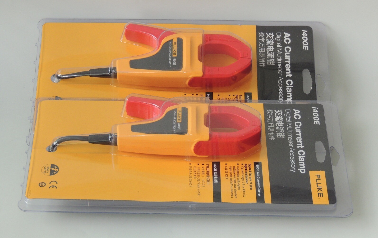 FLUKE I400E 400A AC CURRENT 4mm Banana Plug CLAMP-ON PROBE NEW i400E Multimeter