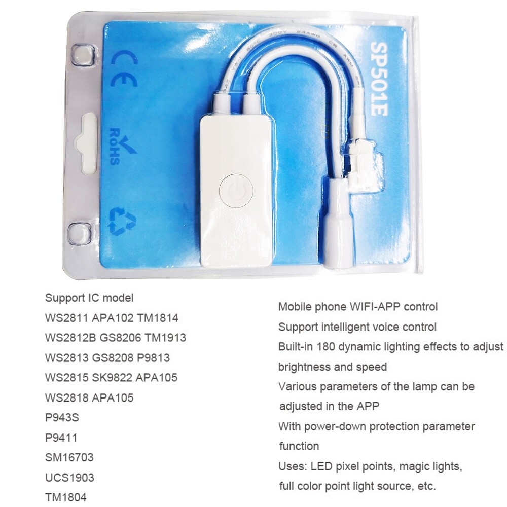 Wifi LED Music Controller SP107E SP108E SP501E SP110E For WS2811 WS2812B DC5-24V