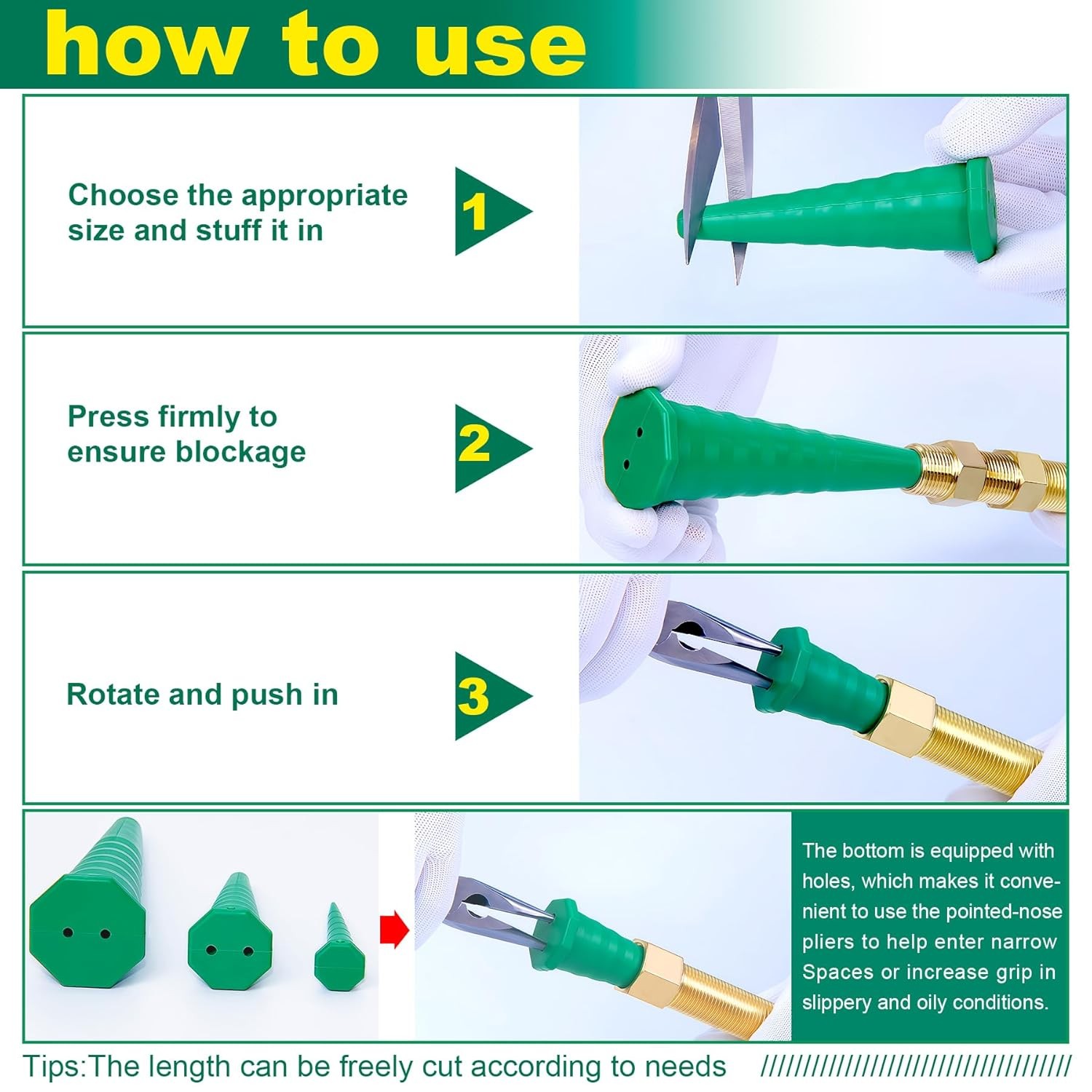 25PCS Hydraulic Oil Service Plugs,Universal Hydraulic Oil Line Service Rubber Pl