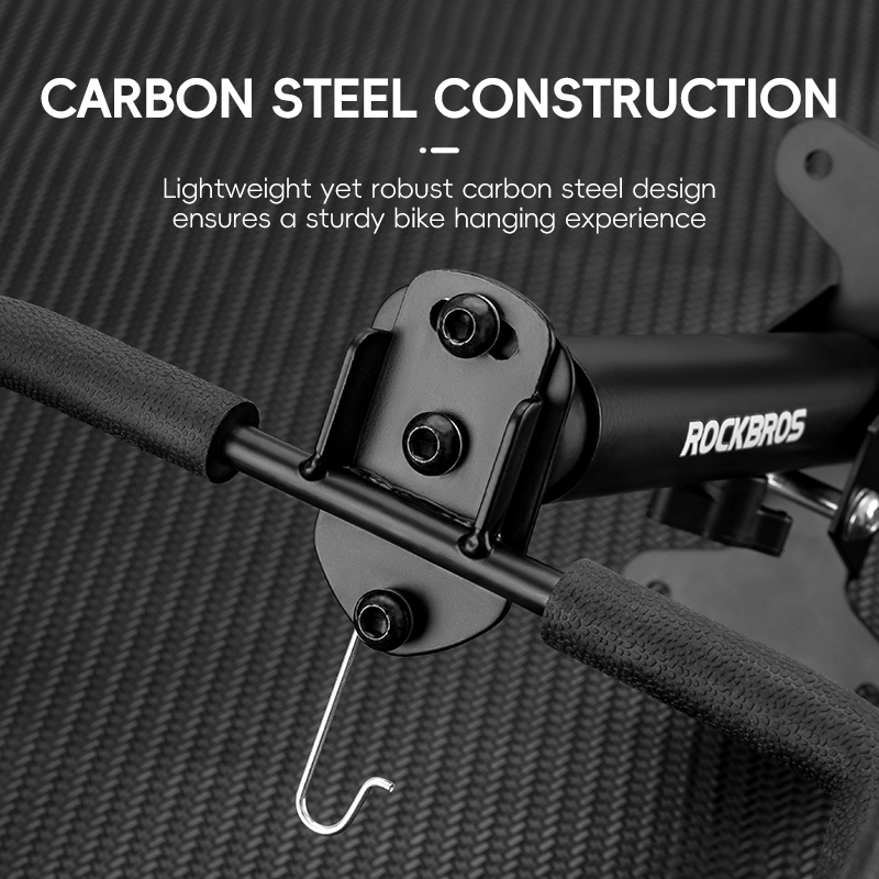 ROCKBROS Bicycle Wall Mounted Rack Adjustable Carbon Steel Telescopic Racks