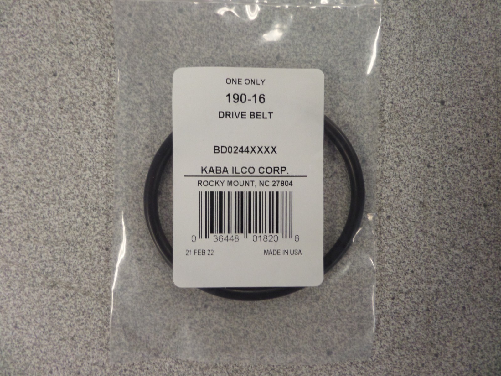 ILCO 190-16 008 MACHINE DRIVE BELT