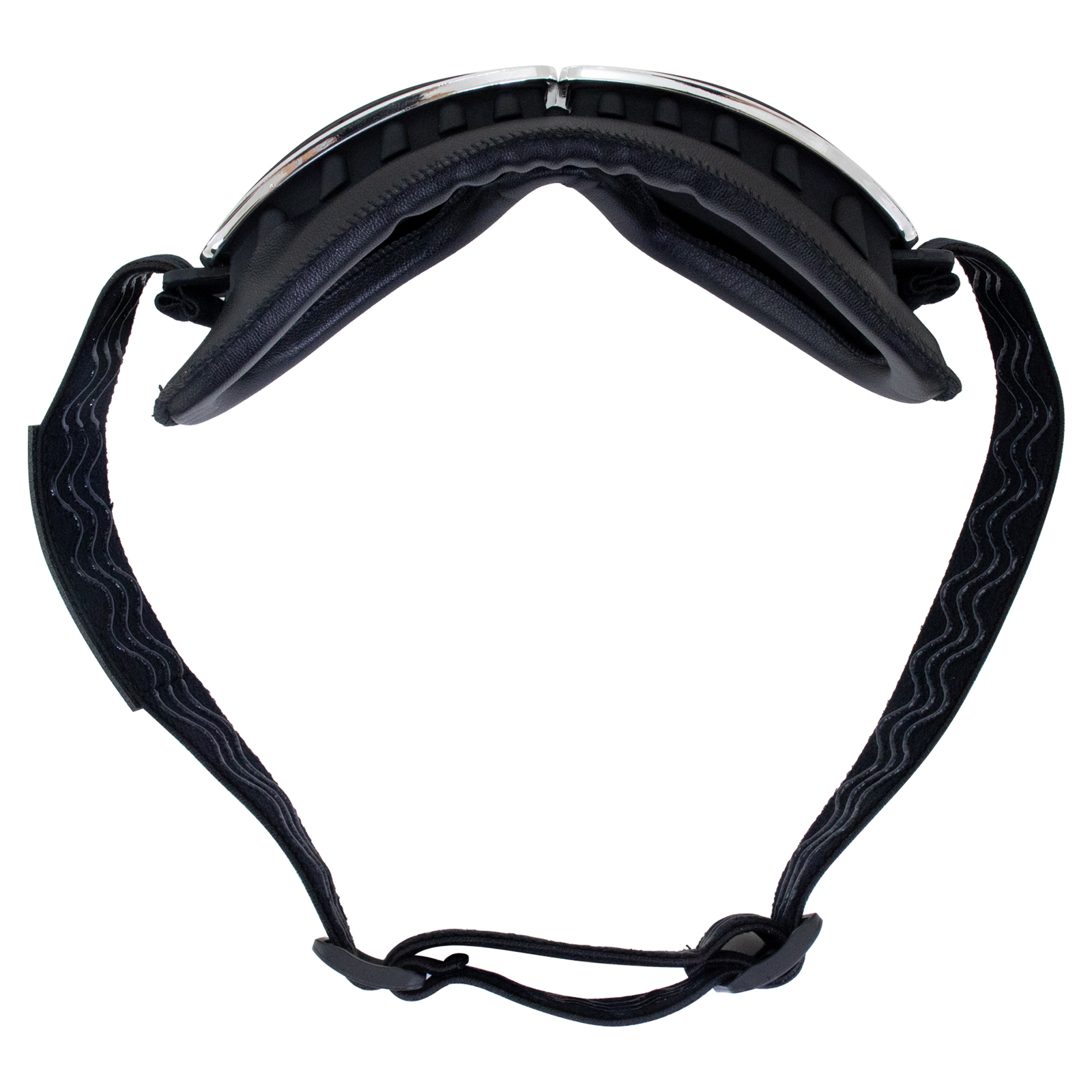 Birdz Eyewear Condor Padded Motorcycle Riding Goggles Black Frame with