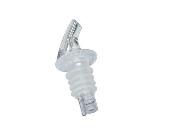 1 DOZEN Liquor Bottle Pourers Non Measured CLEAR POUR SPOUTS Free Ship