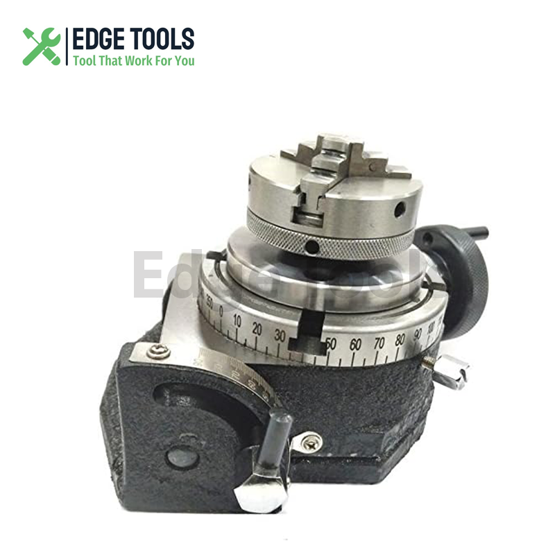 Rotary Table Tilting 4"Inch With 3 Jaw 65mm Mini Lathe Chuck Milling Machine USA