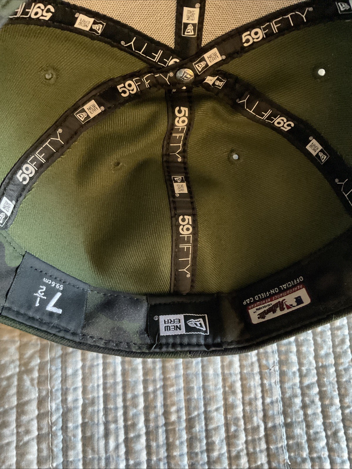 AUSTIN ROMINE *GAME USED* Memorial Day 5/19/19 CAMO HAY#28. COA STEINER