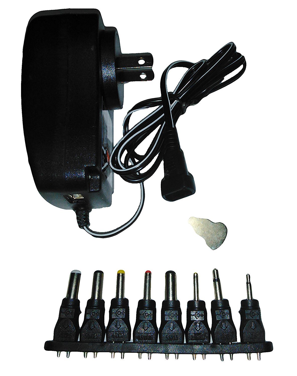 3v-12v AC/DC Universal Power Adapter 30W 2500ma Reversible Polary USB Port 8 Tip