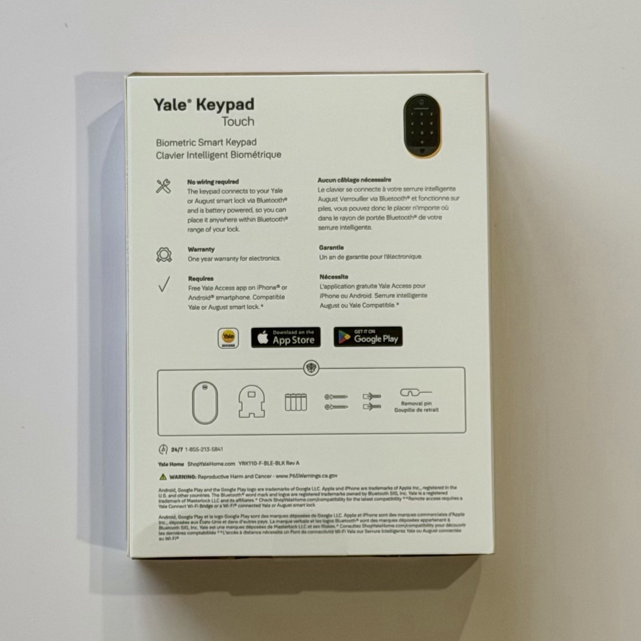 NEW Yale Keypad Touch Door Lock, Keyless Entry, Pin Code Fingerprint