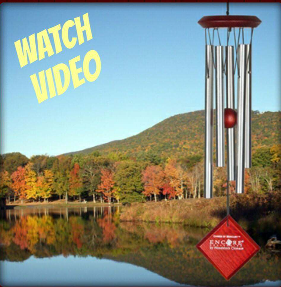 Woodstock CHIMES OF MERCURY Silver WIND CHIMES 14" NEW In Box