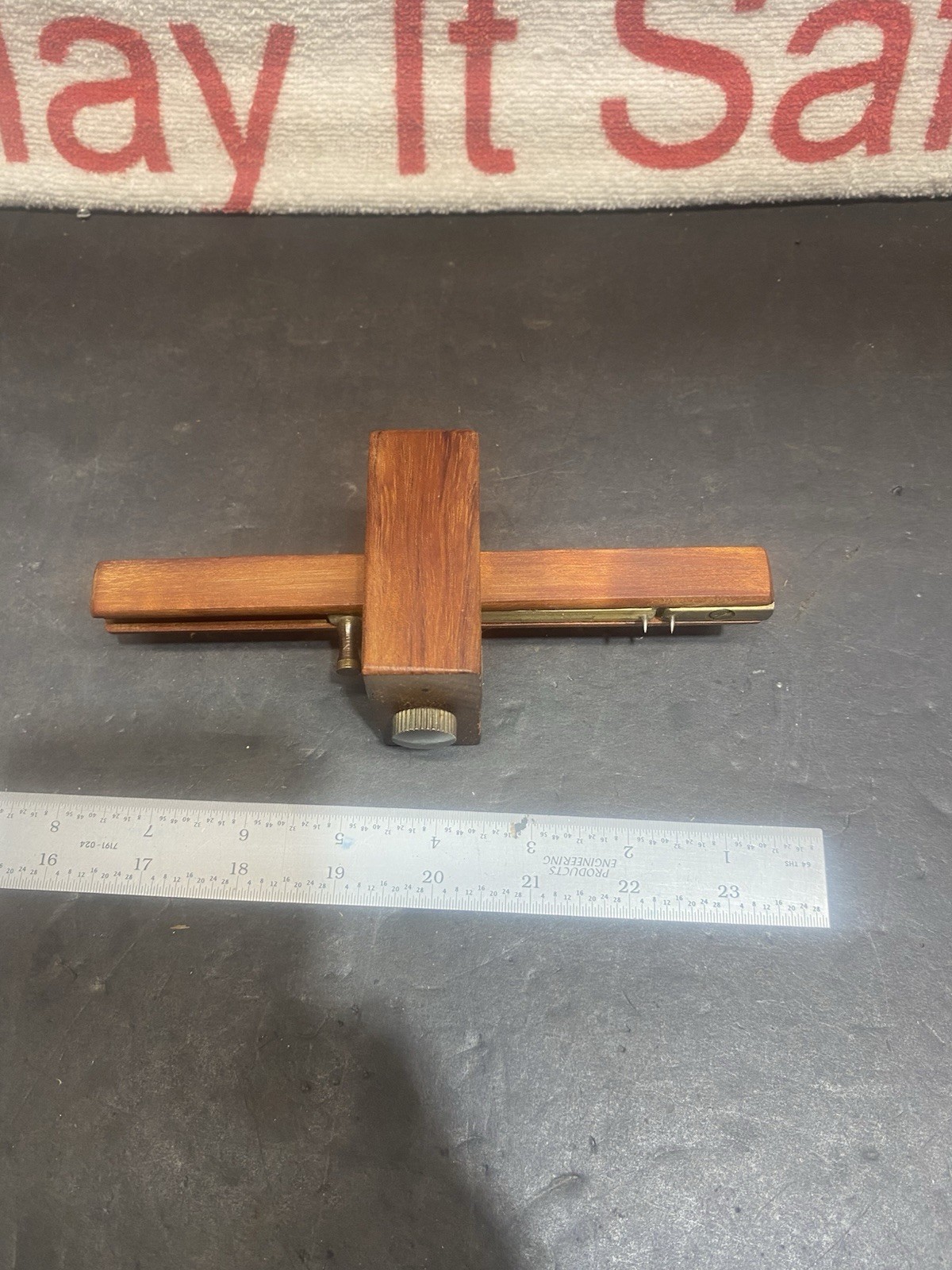 AMT Woodworking Tool Mortise Marker Brass Wood