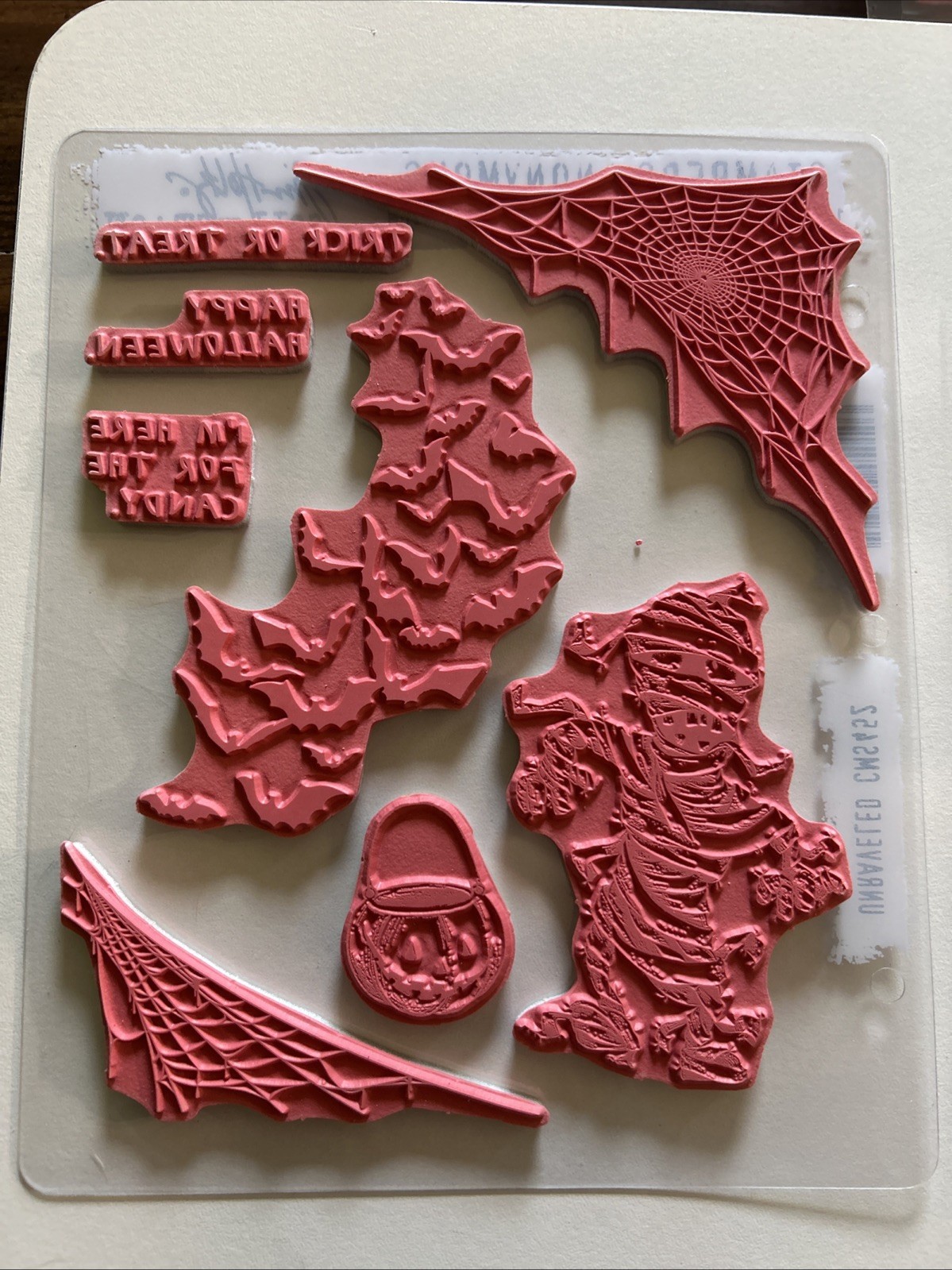 Tim Holtz Stampers Anonymous Pumpkinhead Halloween Scarecrow Unraveled 4 Sets