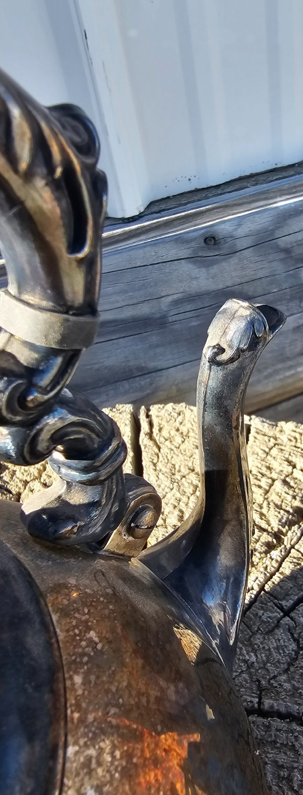 Vintage 1979 Silver Plate Trophy Teapot Kentucky State Fair Equitation