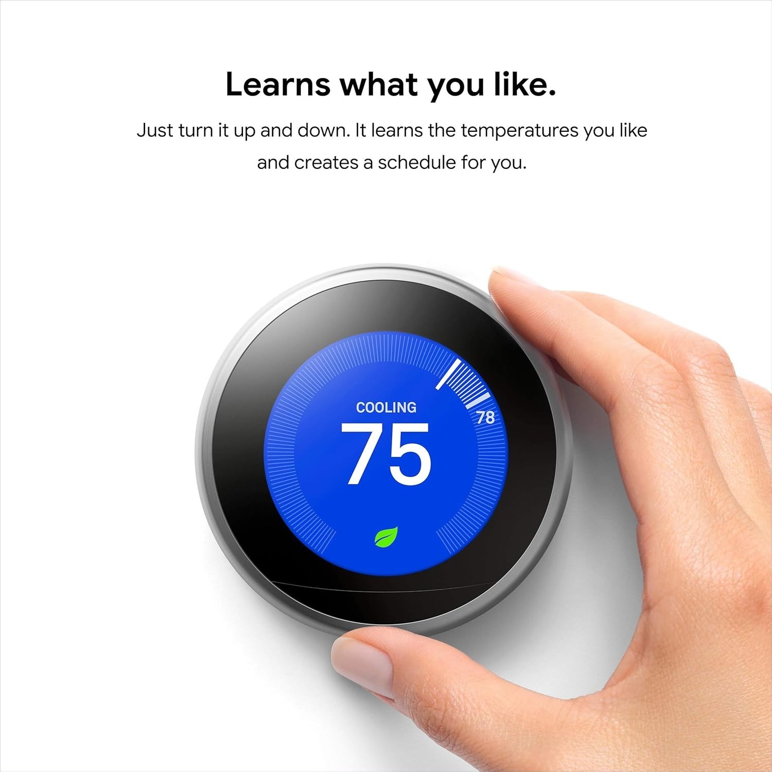 Google Nest Learning Thermostat 3rd Gen Used Good Condition (Stainless Steel)
