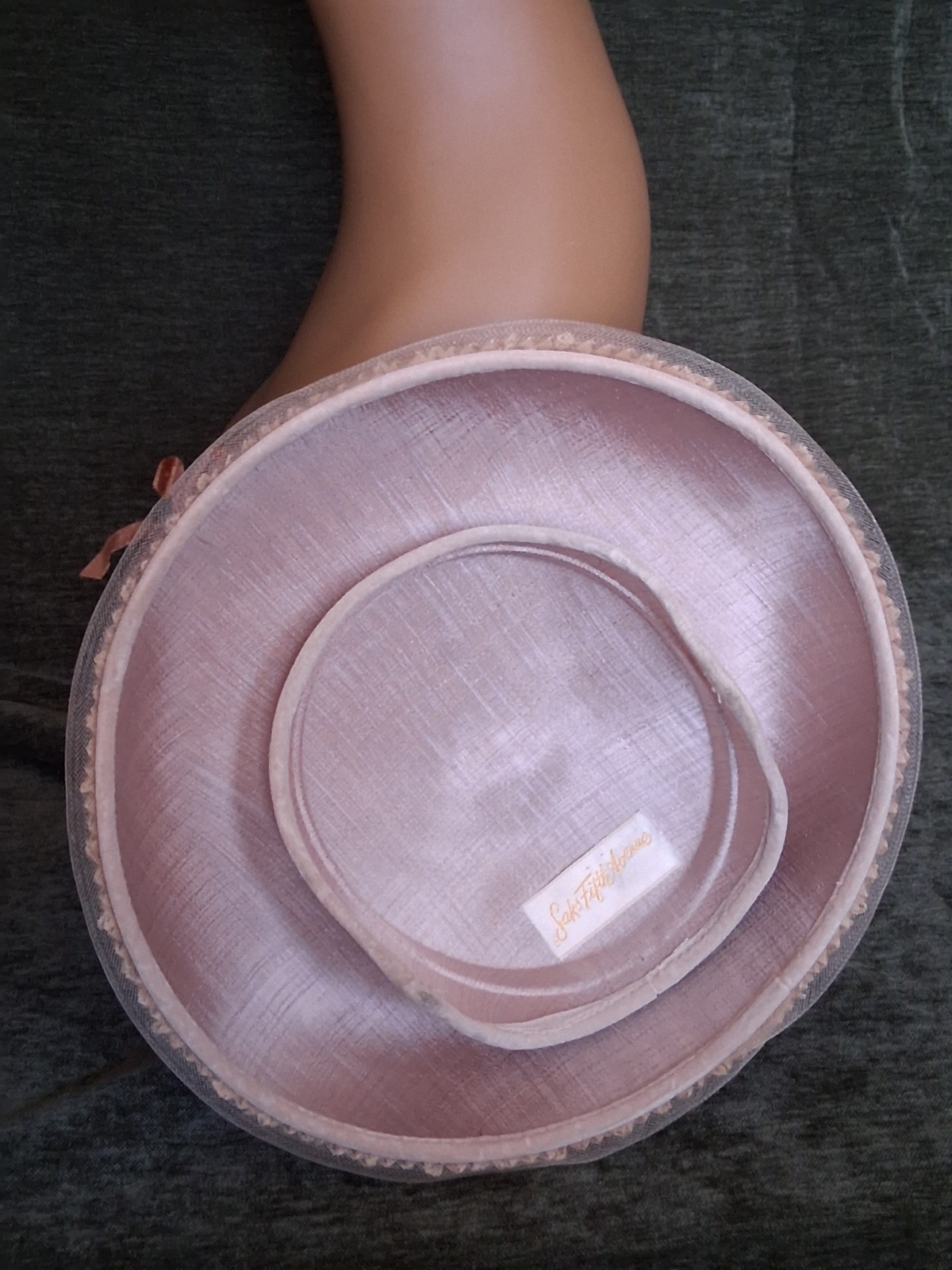 Vtg. Iconic New Look 50s Straw "Sauser" Hat Mint, Exellent!