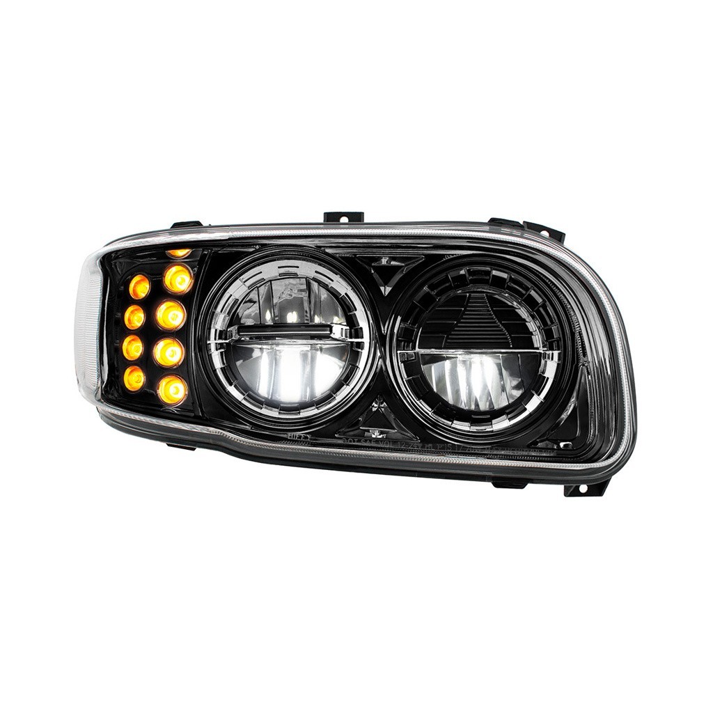 Full LED Headlight for 2006-2024 Peterbilt 388/389/567 - Blackout - Passenger
