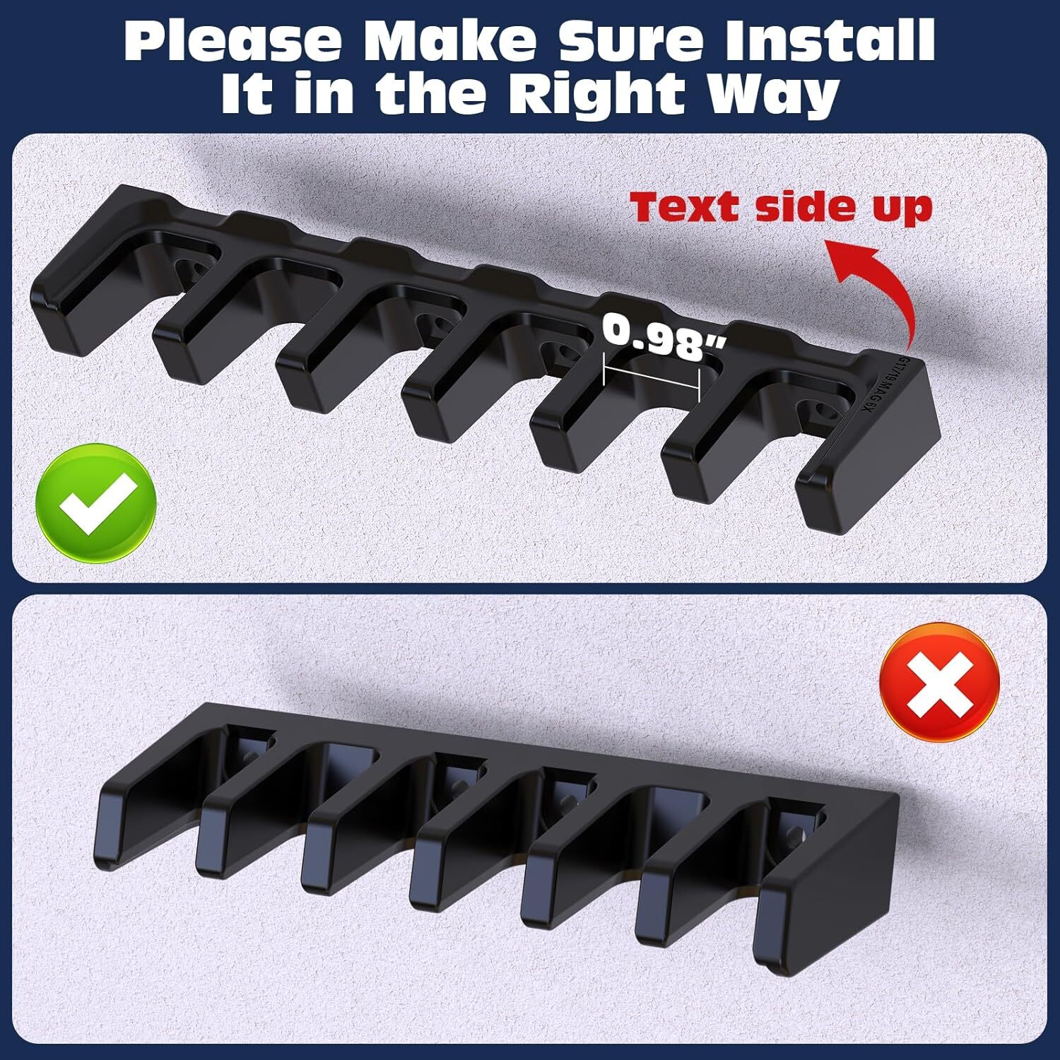 Magazine Holder for Glok 17 19 22 23 26 31 34. | Gun Safe Mag Storage Mount 2Pcs