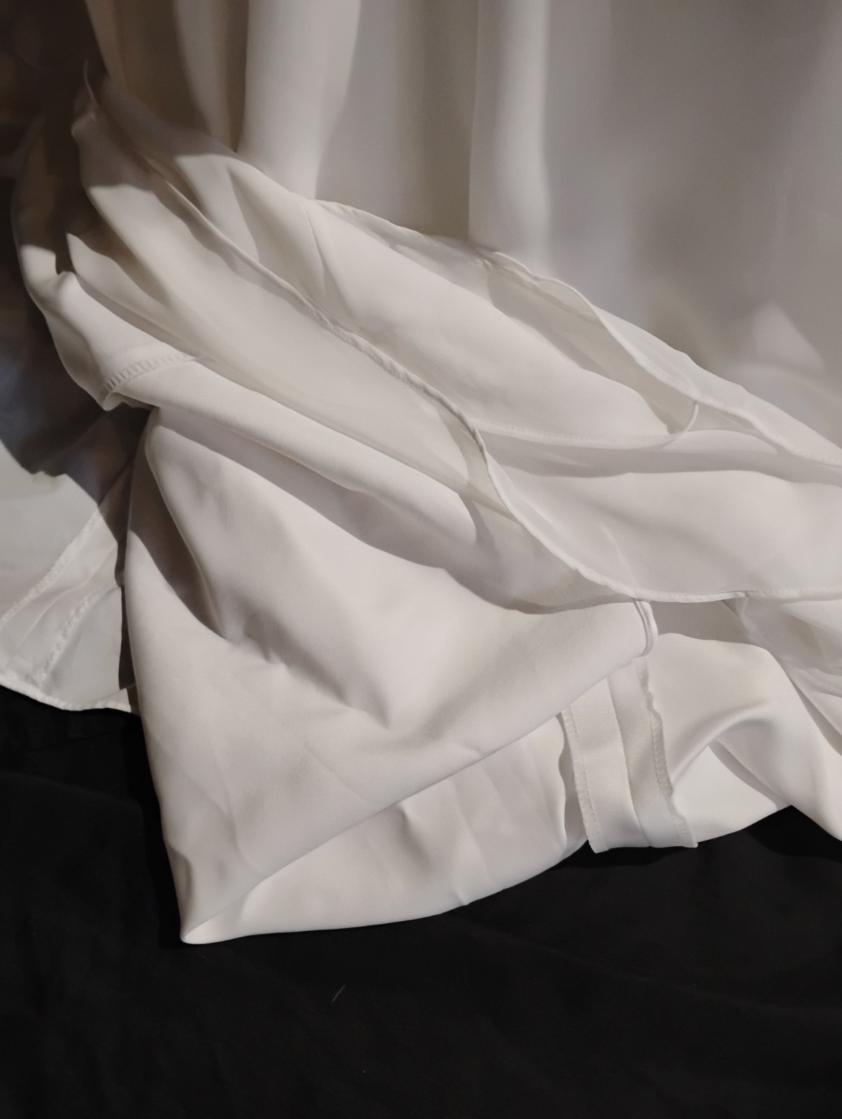 Pearl Bridal Collection Chiffon XXL Wedding Gown Small Train Dress