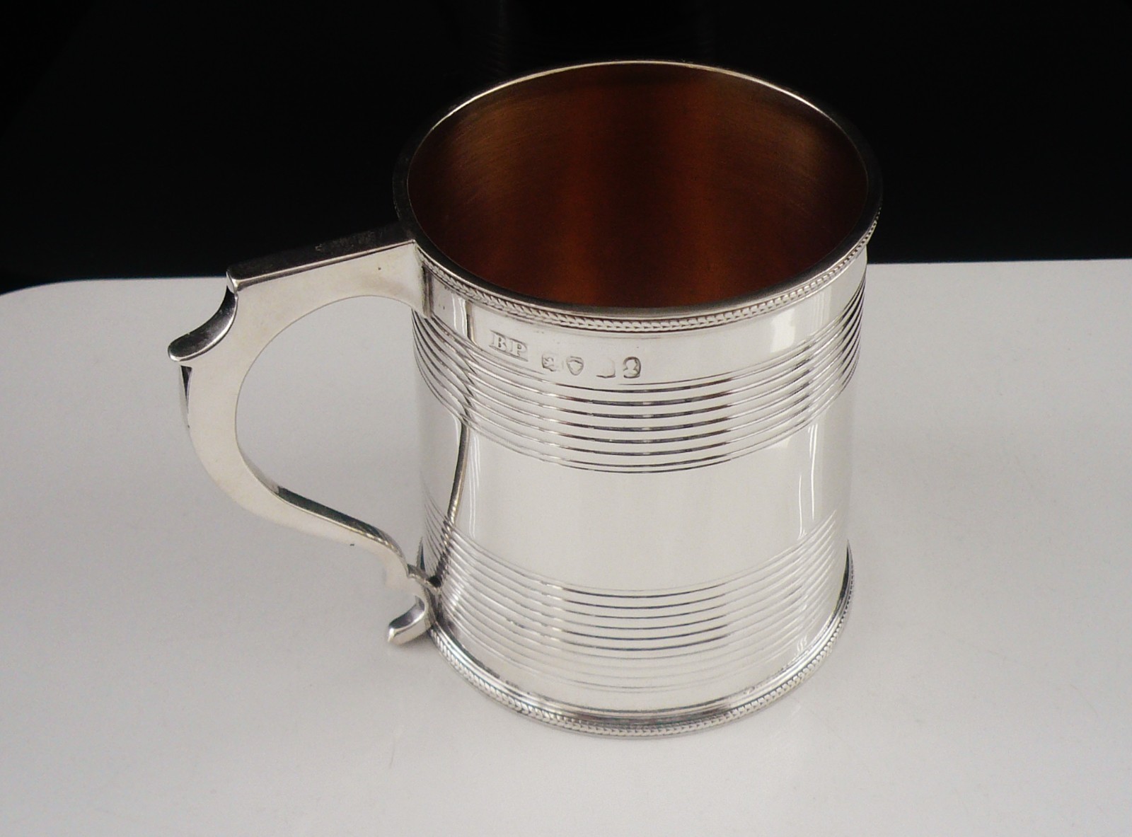 Antique Sterling Silver Tankard, Benjamin Preston, Hallmarked London 1826