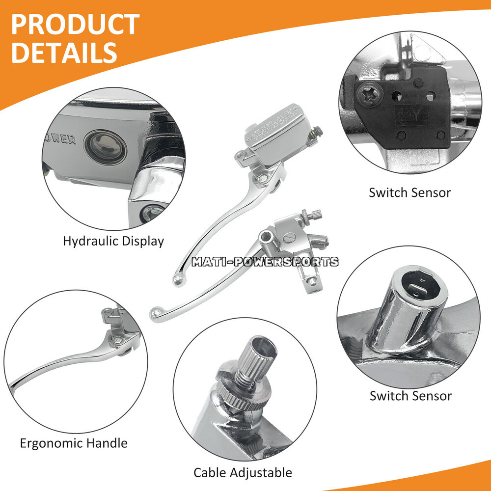 Brake Master Cylinder Clutch Lever for Honda Shadow Ace Aero Spirit VT1100 95-07