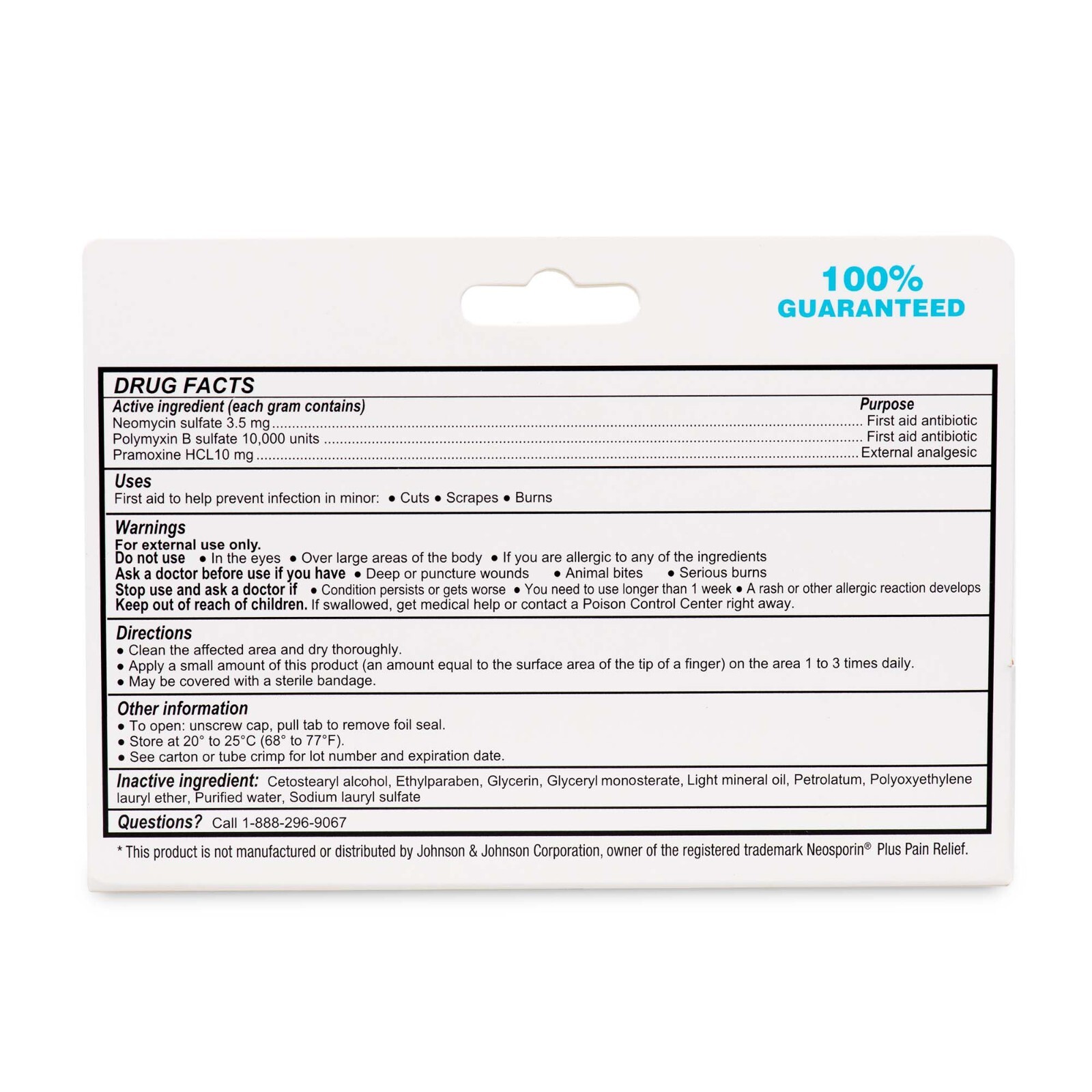 Globe Triple Antibiotic+Pain Relief Cream 1 oz (Compare to Neosporin) (4 Pack)