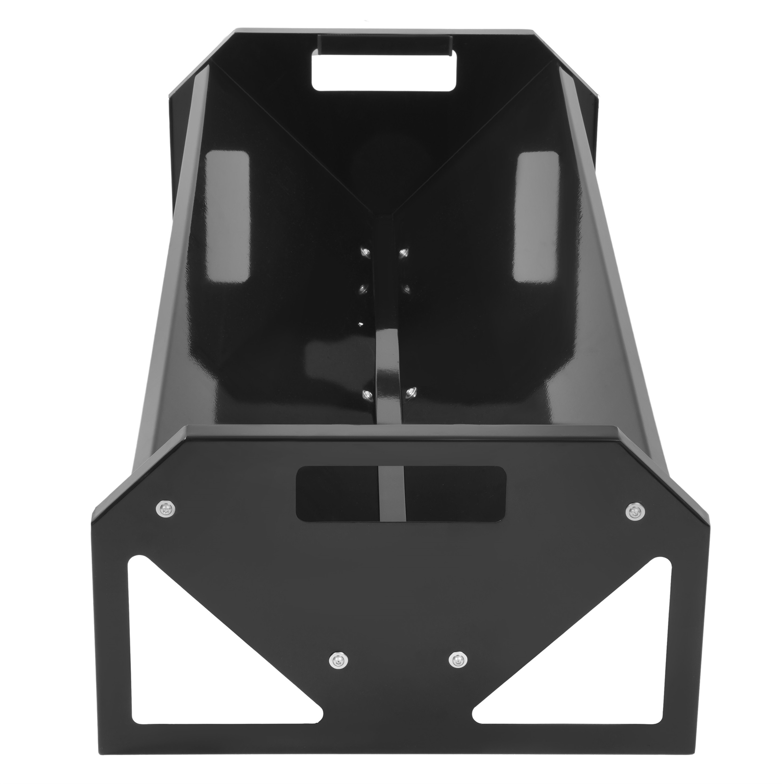 V-Shaped Livestock Feeding Trough 45'' Hay Feeder Black for Goats Calves Horses