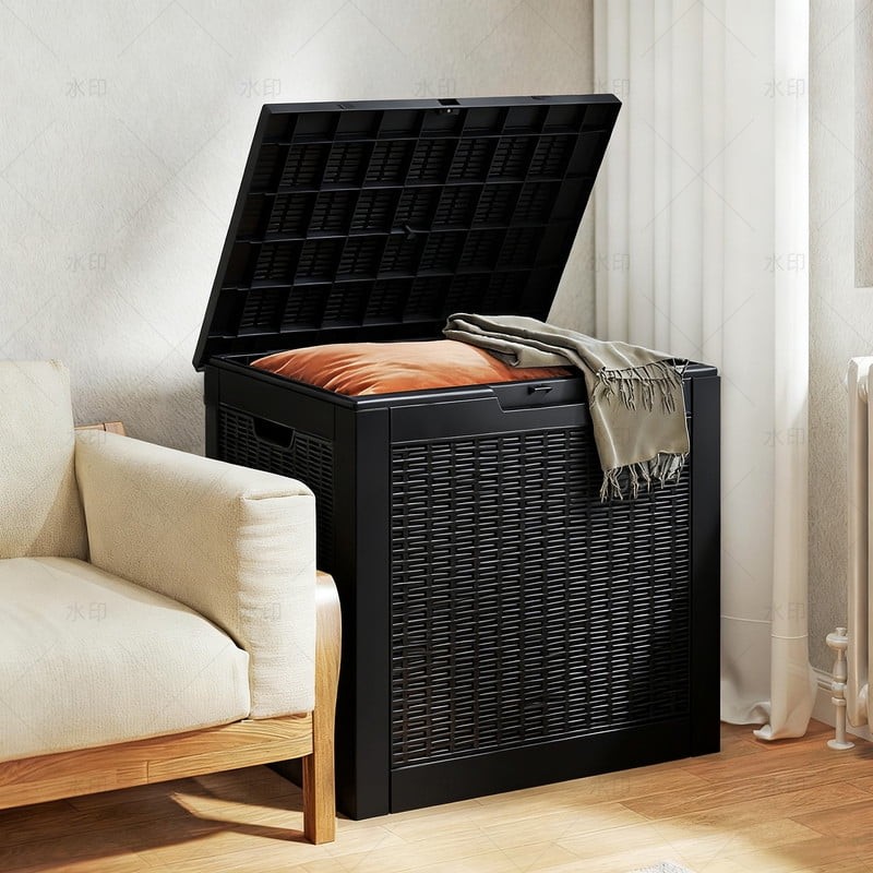 31 Gallon Resin Deck Box, Waterproof UV Resistant Outdoor Storage Box