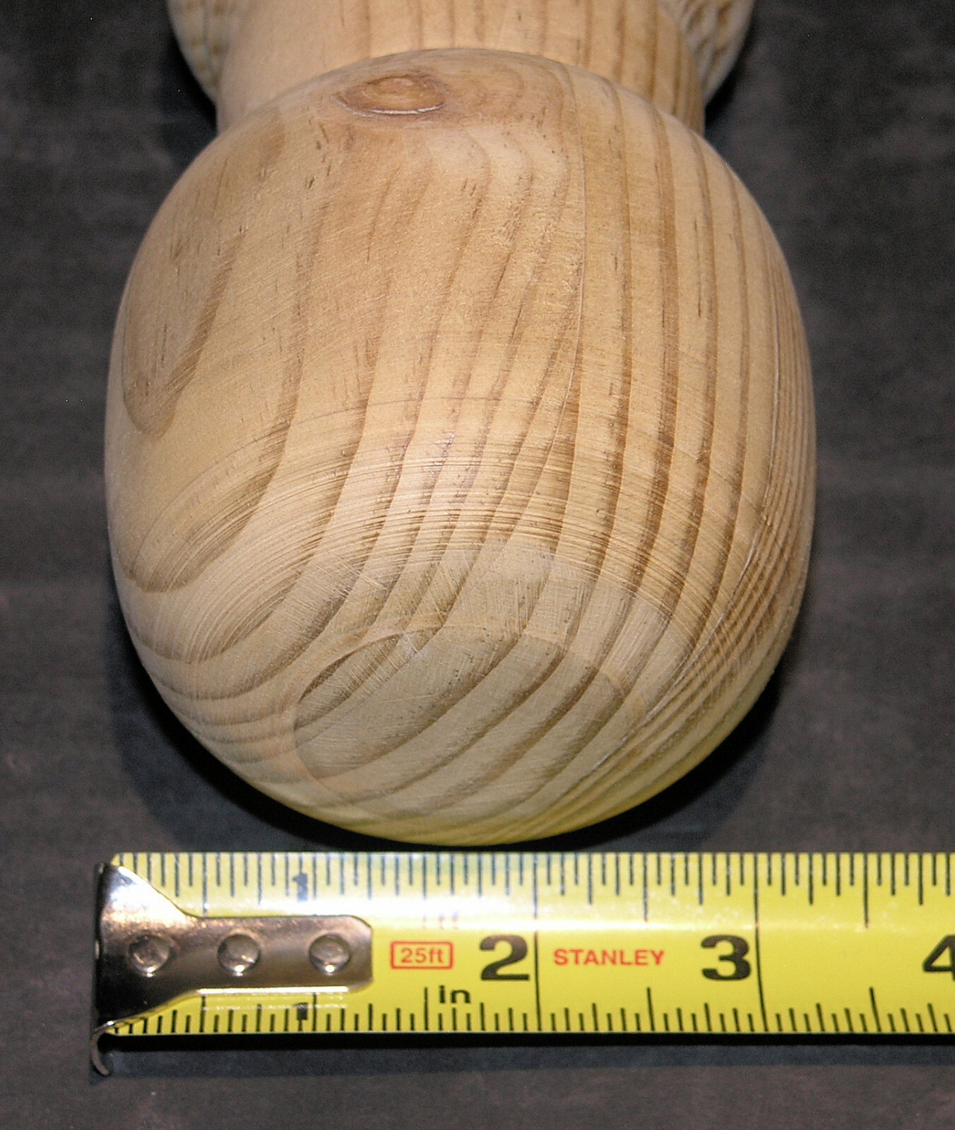 4 in. x 4 in. Pressure Treated Unfinished Pine Ball Top Finial - Fence Post Top