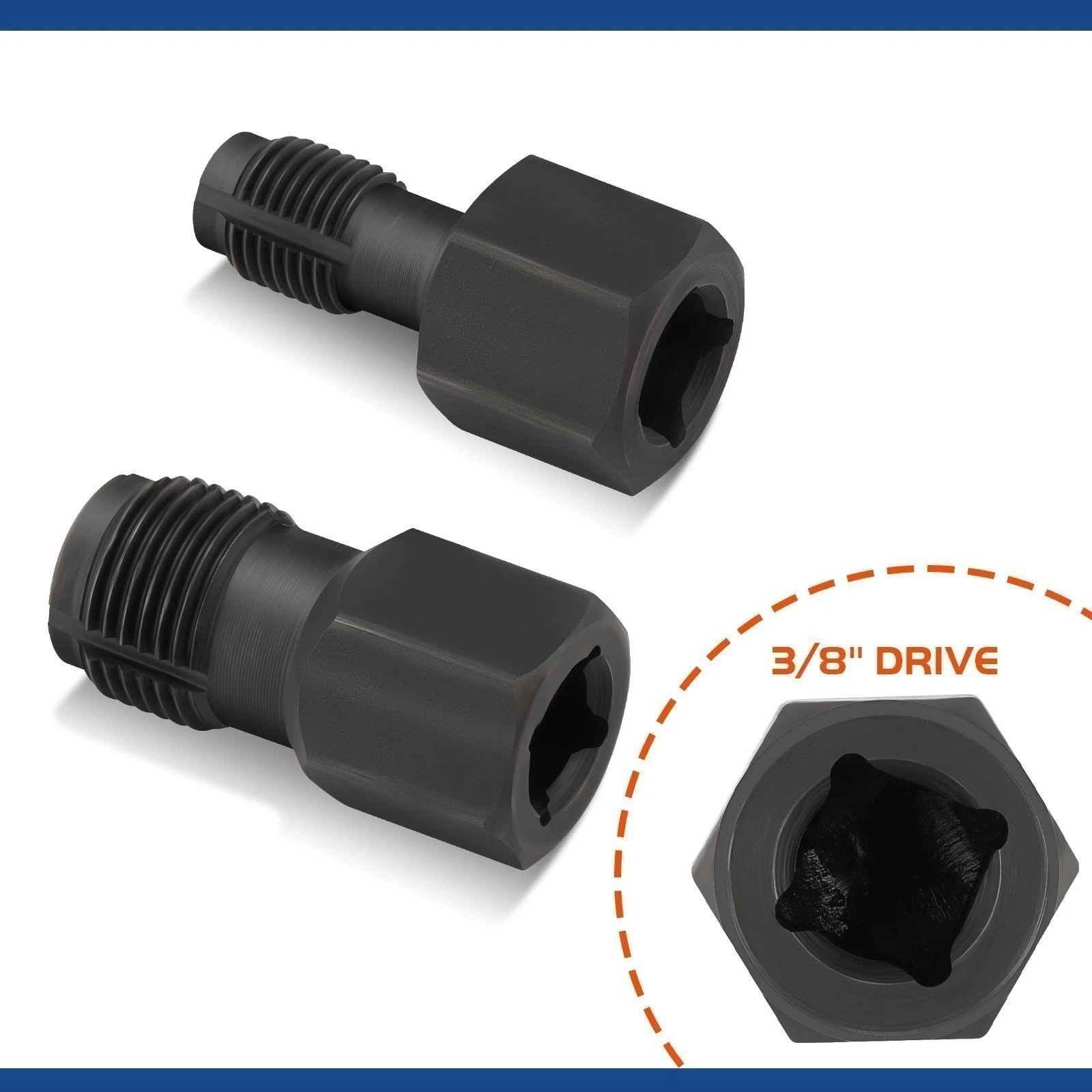 O2 Oxygen Sensor Socket Thread Chaser Set 5PCS O2 Sensor Wrench Removal Tool Kit