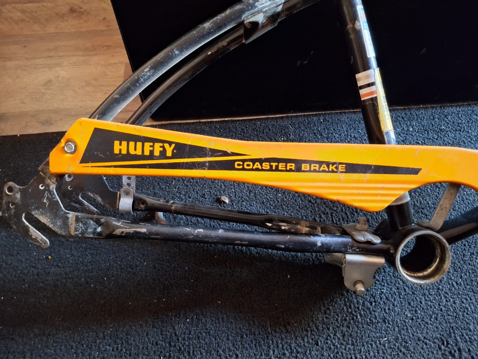 Huffy Muscle Bike 20" Frame Set Og Paint Cheater Slick Dragster Gremlin