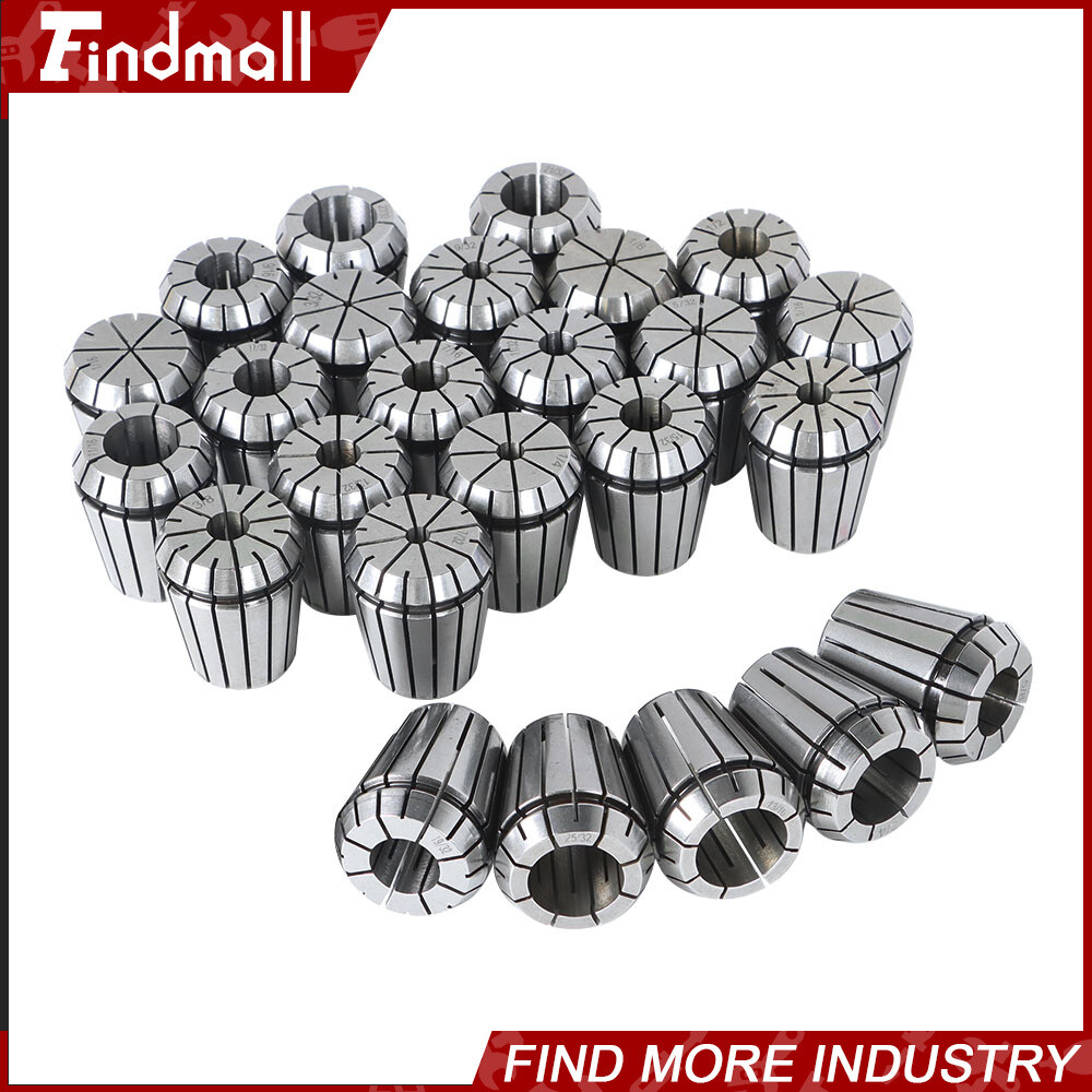 25 Pack Collet Set ER32 Collet Chuck 1/16 inch-3/4 inch Holder Spring Collet Set