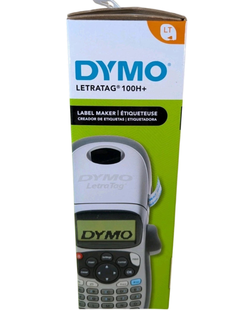 Dymo Handheld Label Maker (LetraTag 100H+ Plus) Value Pack with 3 Labeling Tapes