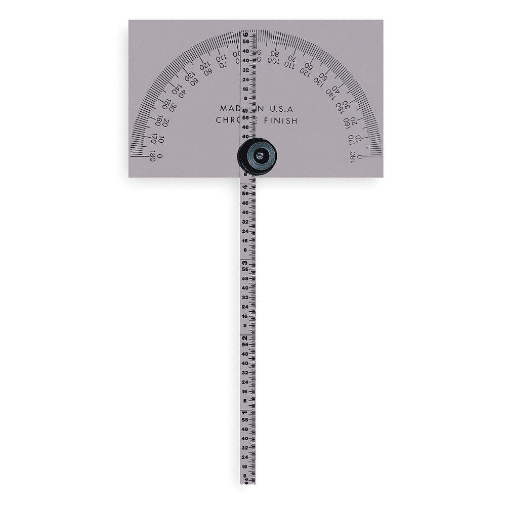 MITUTOYO 968-203 Manual-Reading Protractor,Grad 1 deg 1ARY7