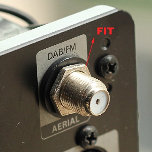 QUICK PUSH ON FM ADAPTER CONNECTOR Antenna F TYPE CONNECT MALE COAX COAXIAL