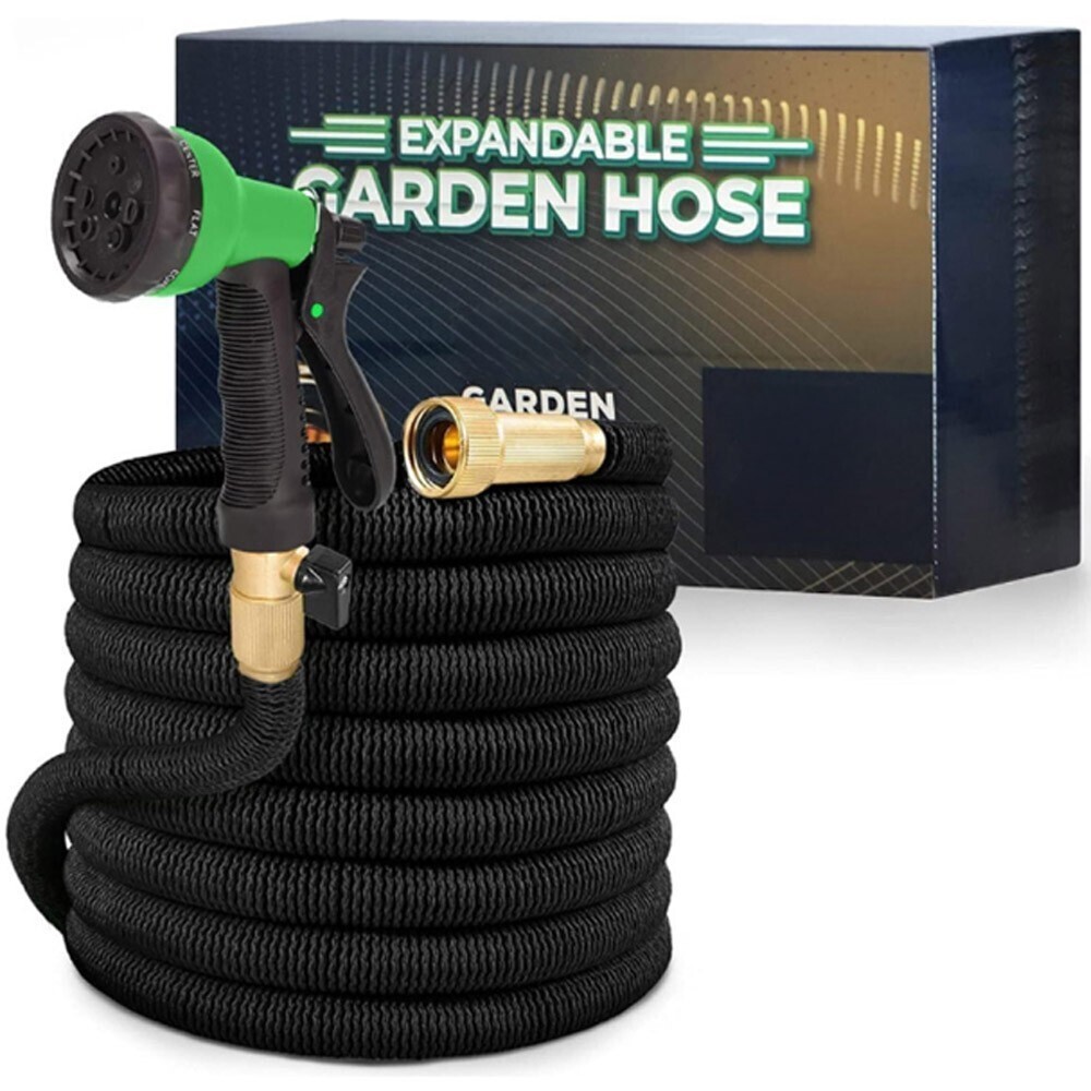 No-Kink Water Hose Lightweight, Flexible Upgraded Leakproof(50,75,100FT)