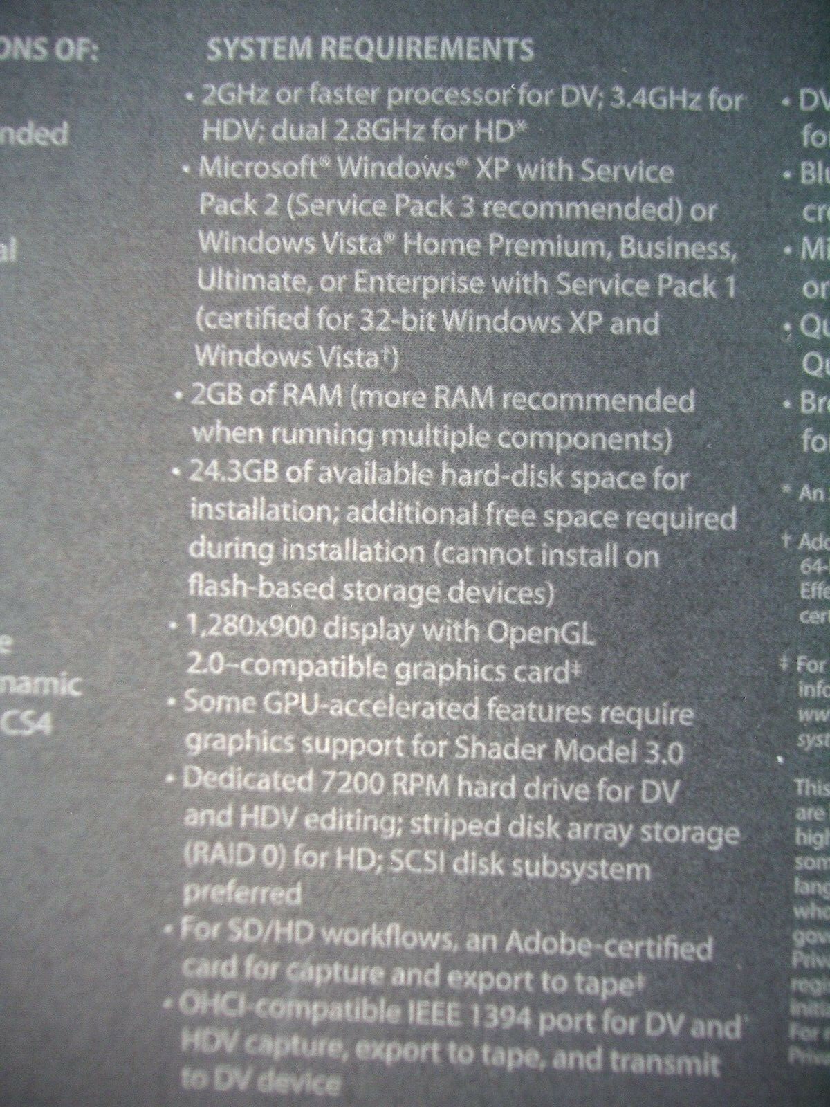 Adobe Creative Suite 4 CS4 Master Collection For Windows Full Retail DVD Version