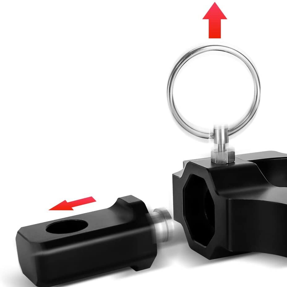 2pcs 1.75" to 2" Mount Bracket Rollbar Cage LED Whip Light Flag Pole For UTV Atv