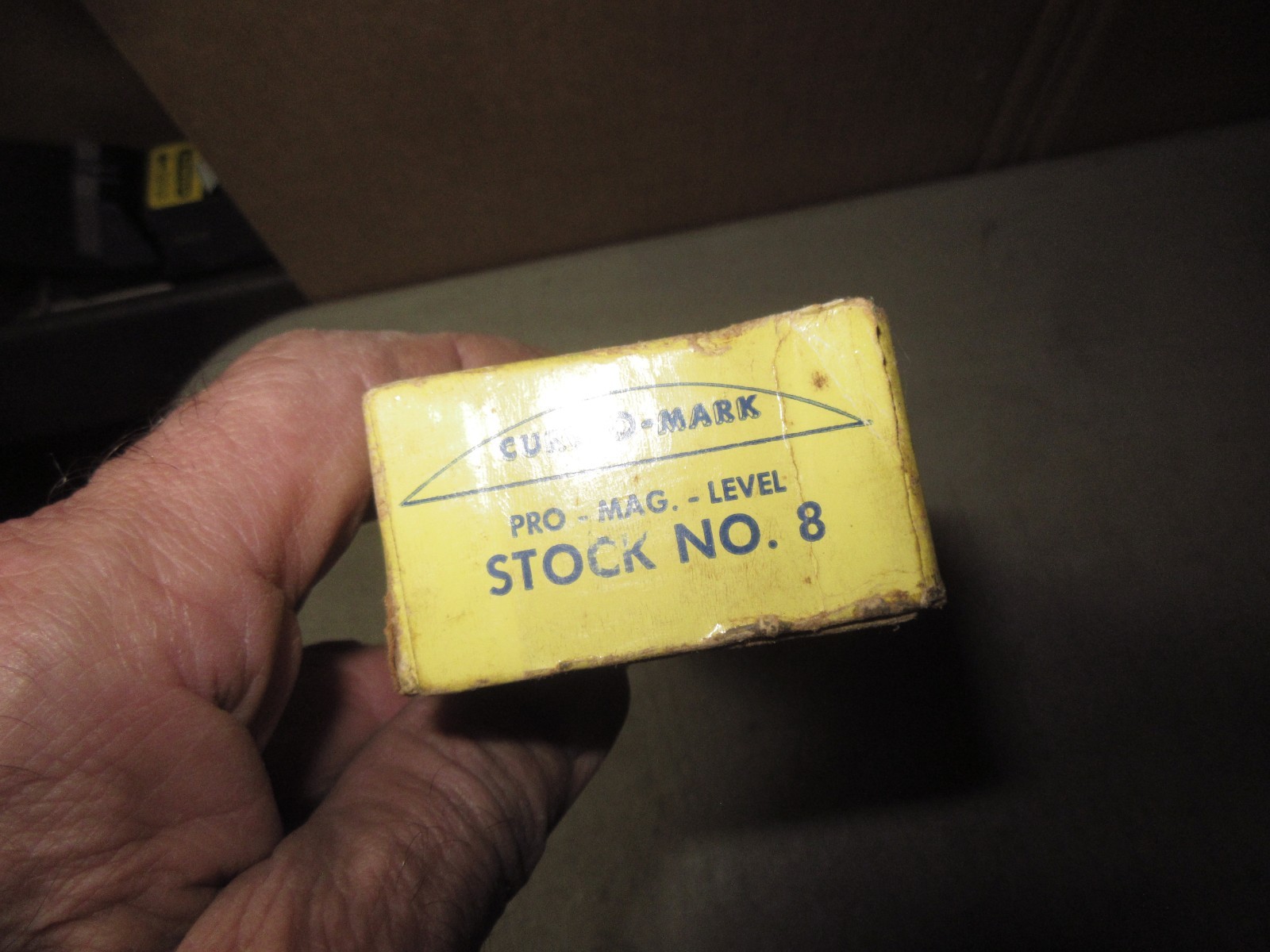 Vintage Pro-Mag- Level CURV-O-MARK Magnetic Inclinometer w/box barely used look