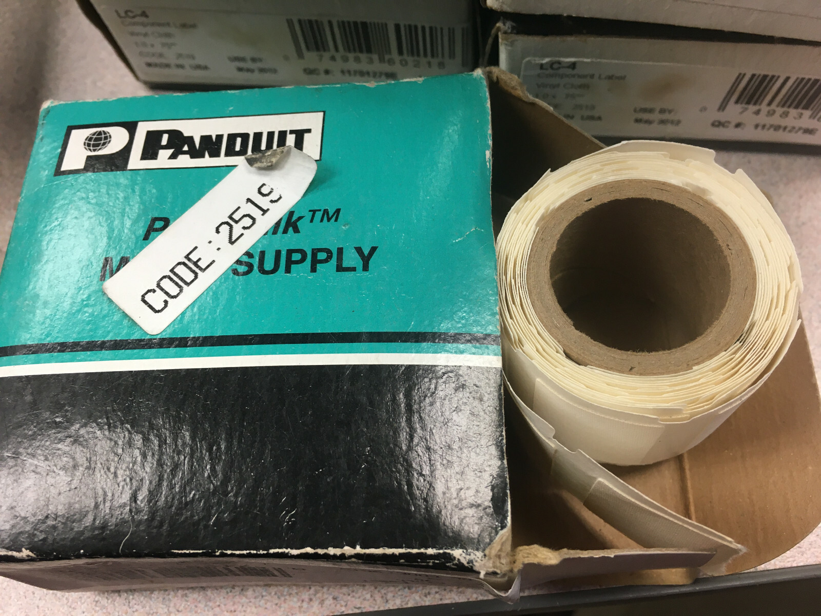 Lot of 16 Panduit Pan-Quik LS3E LS3 Media Supply Component Labels LC-4 2519 NOS